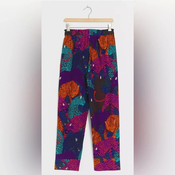 FARM RIO Anthropologie Sami Wildcat Trousers XS Elastic Waist Drawstring Baddie - Picture 3 of 16